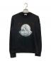 MONCLER（モンクレール）の古着「ロゴクルーネックスウェット　F20918G78110」｜ブラック