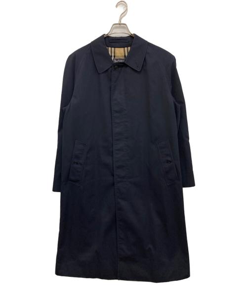 Burberry's（バーバリー）Burberry's (バーバリー) 裏地ノバチェックステンカラーコート ネイビー サイズ:48の古着・服飾アイテム