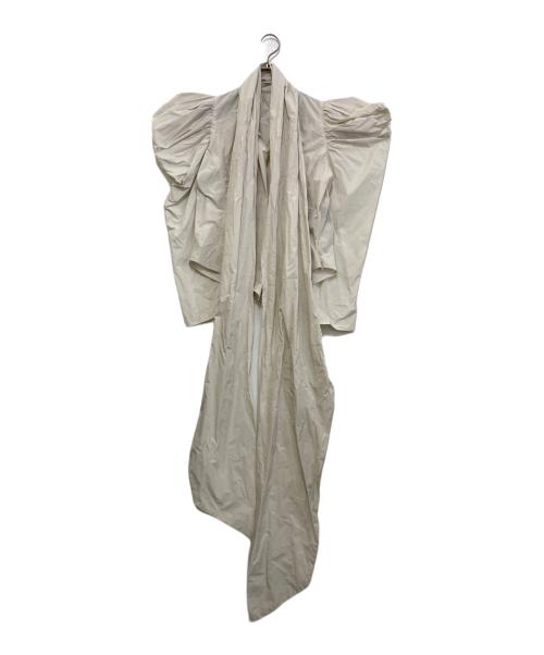 HEELAL（ヘラル）HEELAL (ヘラル) ボウタイブラウス ベージュ サイズ:Fの古着・服飾アイテム