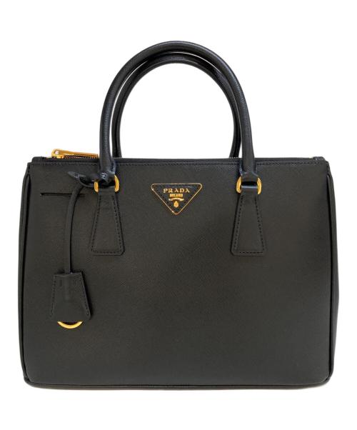 PRADA（プラダ）PRADA (プラダ) GALLERIA SAFFIANO LEATHER BAG　1BA801 ネロ/ブラックの古着・服飾アイテム