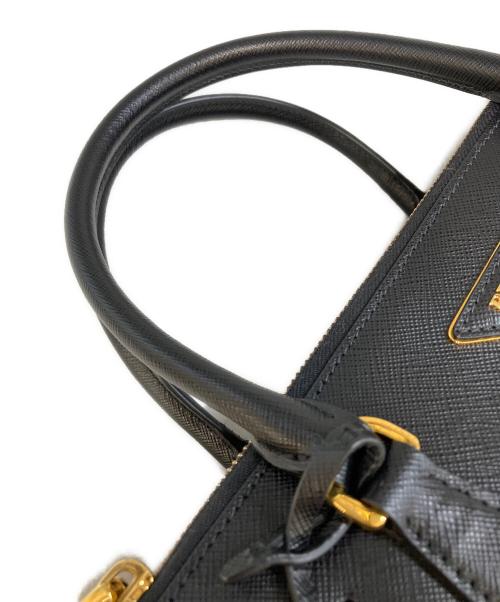 PRADA（プラダ）PRADA (プラダ) GALLERIA SAFFIANO LEATHER BAG　1BA801 ネロ/ブラックの古着・服飾アイテム