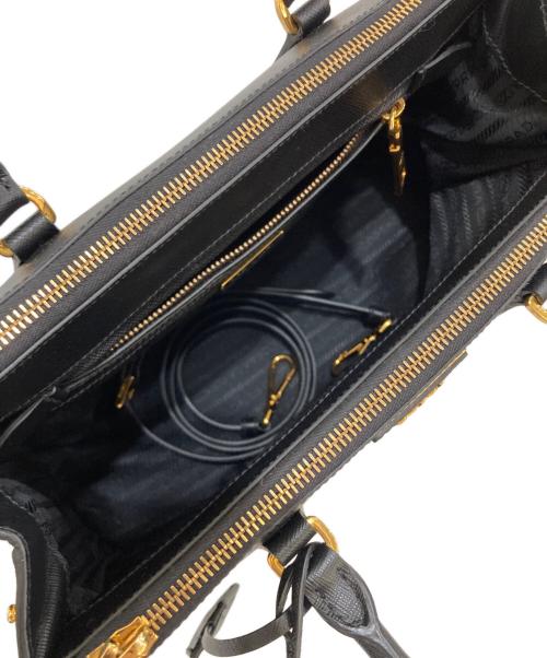 PRADA（プラダ）PRADA (プラダ) GALLERIA SAFFIANO LEATHER BAG　1BA801 ネロ/ブラックの古着・服飾アイテム