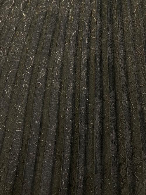 TAKESHI KOSAKA by Y's Pink Label（タケシコウサカ バイ ワイズピンクレーベル）TAKESHI KOSAKA by Y's Pink Label (タケシコウサカ バイ ワイズピンクレーベル) Asymmetric jacquard pleated skirt ブラック サイズ:1の古着・服飾アイテム