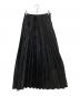 TAKESHI KOSAKA by Y's Pink Label（タケシコウサカ バイ ワイズピンクレーベル）の古着「Asymmetric jacquard pleated skirt」｜ブラック