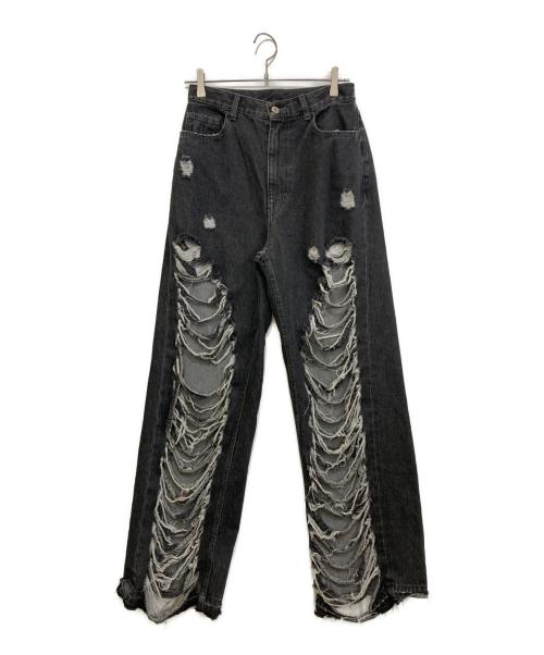 PRANK PROJECT（プランクプロジェクト）PRANK PROJECT (プランクプロジェクト) Hard Clashed Jeans ブラック サイズ:38の古着・服飾アイテム