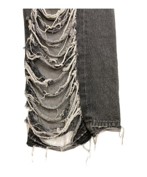 PRANK PROJECT（プランクプロジェクト）PRANK PROJECT (プランクプロジェクト) Hard Clashed Jeans ブラック サイズ:38の古着・服飾アイテム
