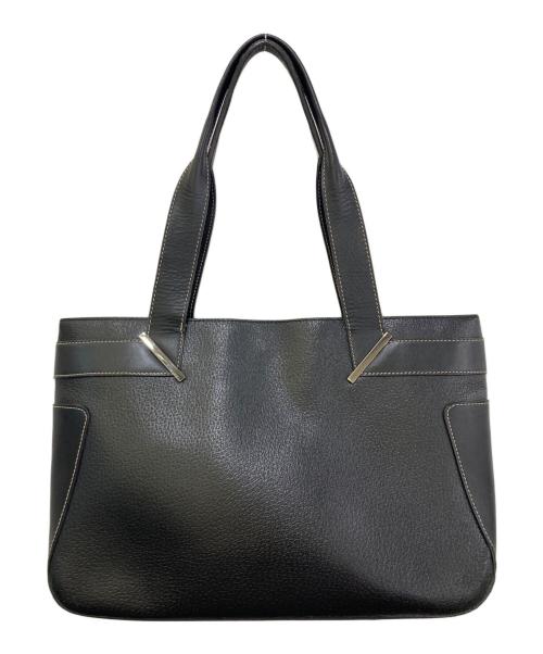 GUCCI（グッチ）GUCCI (グッチ) レザートートバッグ　002・1135 ブラックの古着・服飾アイテム