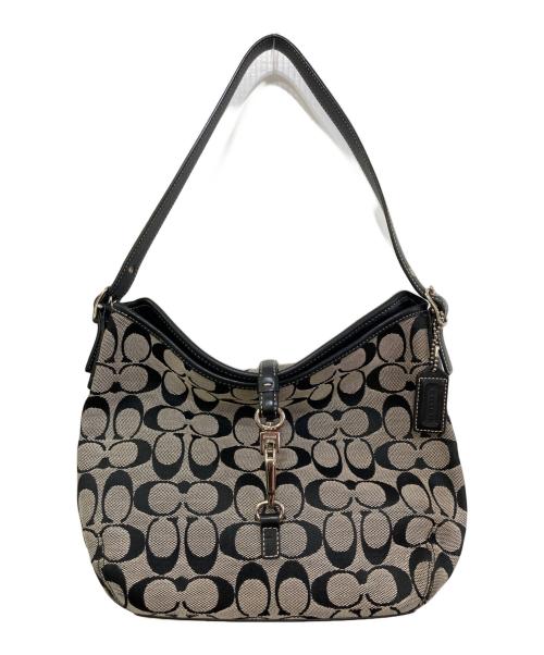 COACH（コーチ）COACH (コーチ) ホーボーショルダーバッグ ブラックの古着・服飾アイテム