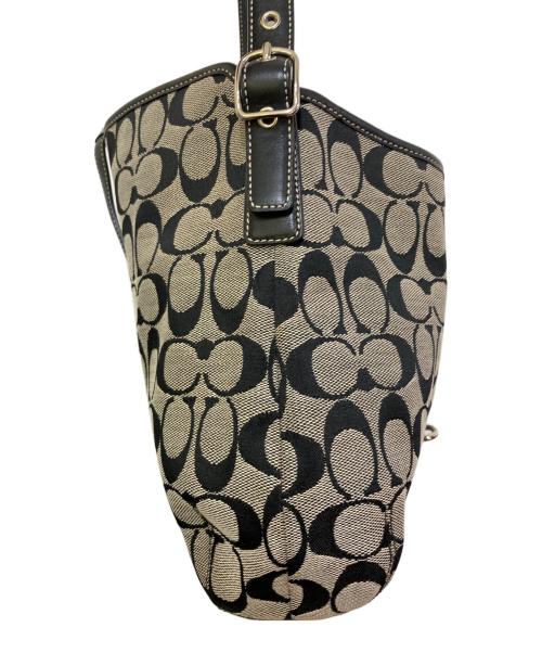 COACH（コーチ）COACH (コーチ) ホーボーショルダーバッグ ブラックの古着・服飾アイテム