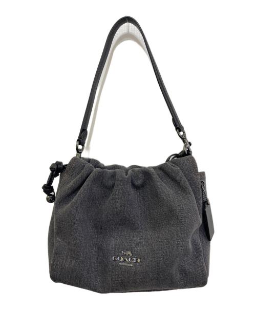 COACH（コーチ）COACH (コーチ) フェイ ドローストリング バッグ　CAK36 グレーの古着・服飾アイテム
