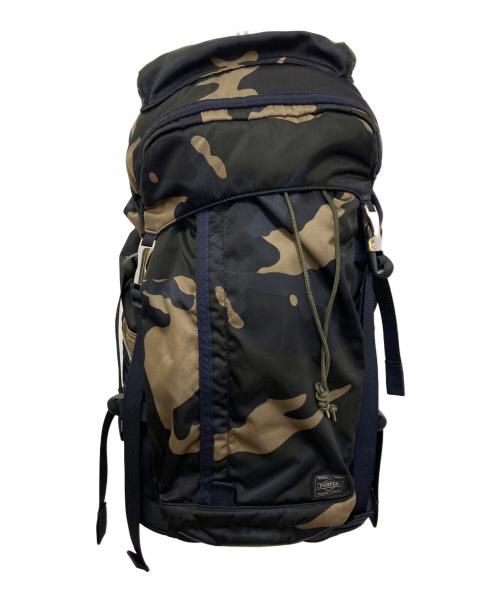 PORTER（ポーター）PORTER (ポーター) COUNTER SHADE BACKPACK　381-05116 カーキ×ネイビーの古着・服飾アイテム