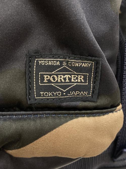 PORTER（ポーター）PORTER (ポーター) COUNTER SHADE BACKPACK　381-05116 カーキ×ネイビーの古着・服飾アイテム