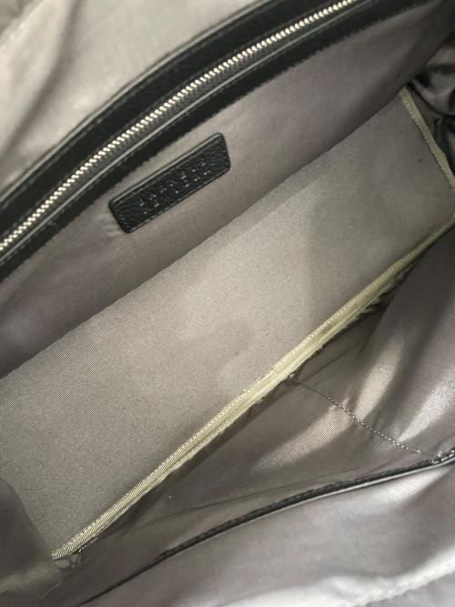 BARNEYS NEWYORK（バーニーズ・ニューヨーク）BARNEYS NEWYORK (バーニーズ・ニューヨーク) レザートートバッグ ブラックの古着・服飾アイテム