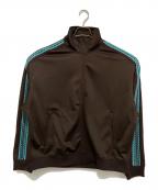 MAISON SPECIALメゾンスペシャル）の古着「Prime-Over Crochet Line Track Jacket　11232111301」｜ブラウン