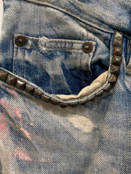 Hysteric Glamour（ヒステリックグラマー）Hysteric Glamour (ヒステリックグラマー) スタッズデニムパンツ インディゴ サイズ:XSの古着・服飾アイテム