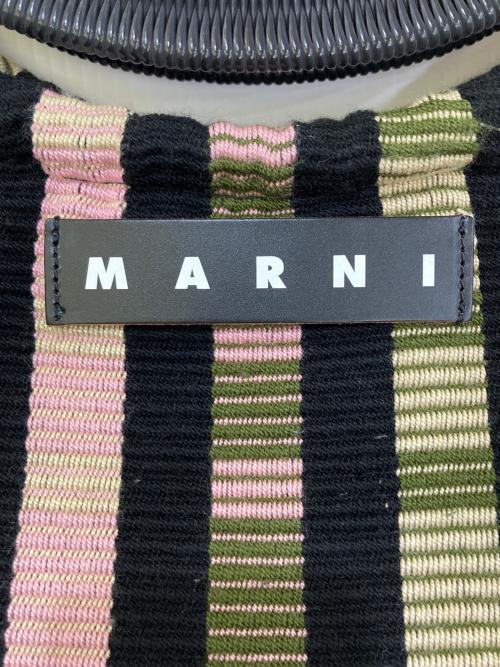 MARNI（マルニ）MARNI (マルニ) MARNI MARKET BOAT BAG ピンク×ブラックの古着・服飾アイテム
