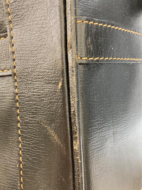 dunhill（ダンヒル）dunhill (ダンヒル) レザーボストンバッグ ブラックの古着・服飾アイテム
