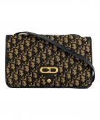 Christian Diorクリスチャン ディオール）の古着「トロッター柄ショルダーバッグ」｜ネイビー