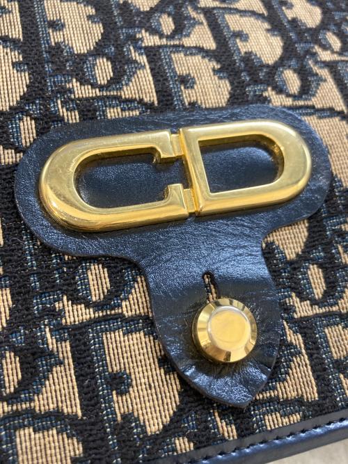Christian Dior（クリスチャン ディオール）Christian Dior (クリスチャン ディオール) トロッター柄ショルダーバッグ ネイビーの古着・服飾アイテム