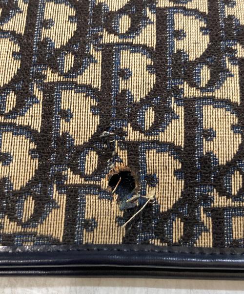 Christian Dior（クリスチャン ディオール）Christian Dior (クリスチャン ディオール) トロッター柄ショルダーバッグ ネイビーの古着・服飾アイテム