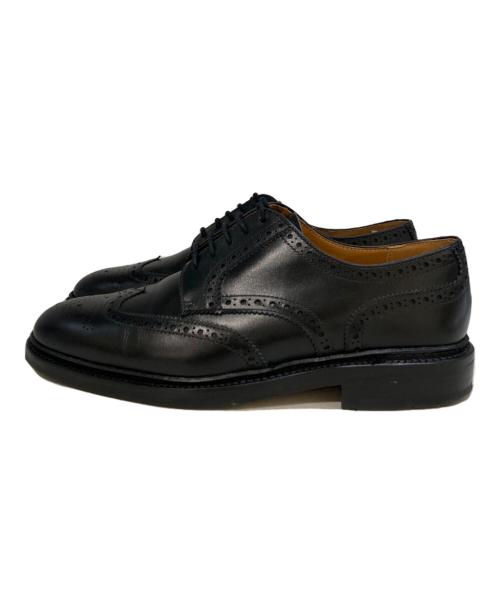berwick（バーウィック）berwick (バーウィック) ウィングチップシューズ　5032 ブラック サイズ:6の古着・服飾アイテム