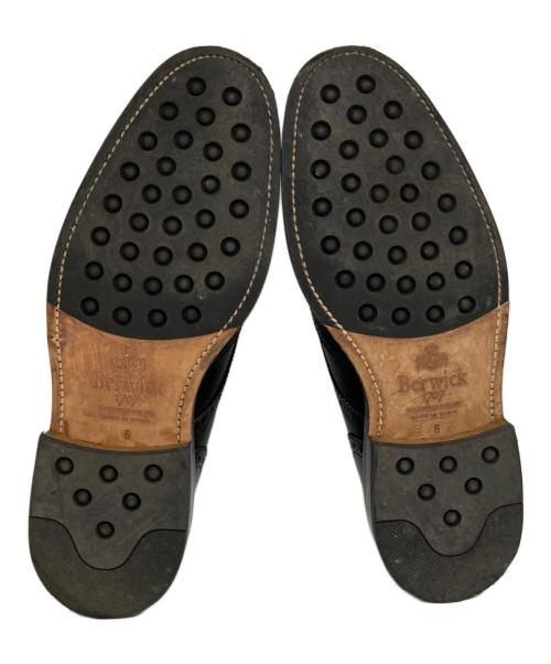 berwick（バーウィック）berwick (バーウィック) ウィングチップシューズ　5032 ブラック サイズ:6の古着・服飾アイテム