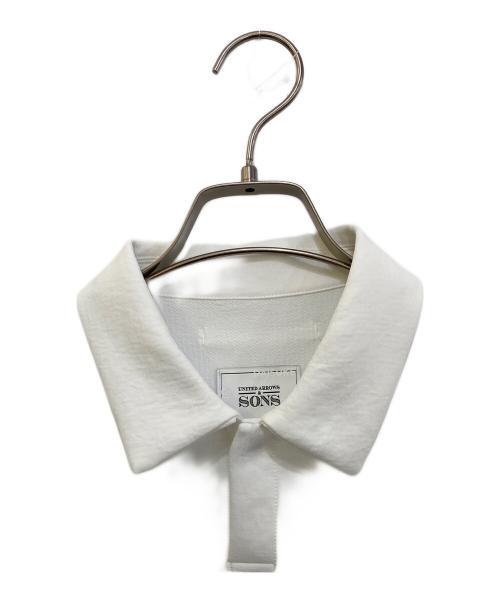 UNITED ARROWS & SONS（ユナイテッドアローズ アンド サンズ）UNITED ARROWS & SONS (ユナイテッドアローズ アンド サンズ) PL SHIRT　5511-299-0295 ホワイト サイズ:Sの古着・服飾アイテム