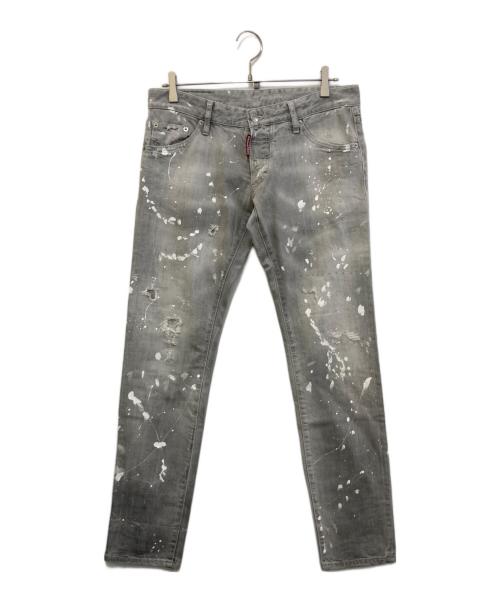 DSQUARED2（ディースクエアード）DSQUARED2 (ディースクエアード) PANTS 5 POCKETS /SEXY TWIST JEAN グレー サイズ:48の古着・服飾アイテム