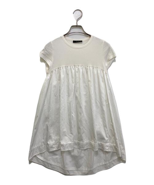 YOKO CHAN（ヨーコチャン）YOKO CHAN (ヨーコチャン) ギャザーカットソー　YCT-221-042 ホワイト サイズ:36の古着・服飾アイテム