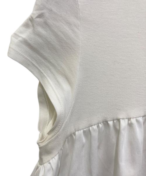 YOKO CHAN（ヨーコチャン）YOKO CHAN (ヨーコチャン) ギャザーカットソー　YCT-221-042 ホワイト サイズ:36の古着・服飾アイテム
