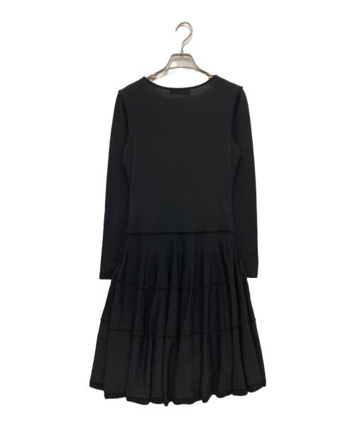 FOXEY（フォクシー）FOXEY (フォクシー) vネックワンピース　29006-KA0FF111NM ブラック サイズ:38の古着・服飾アイテム