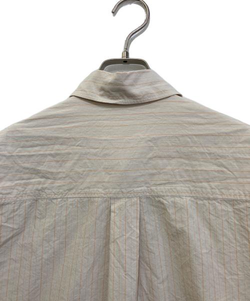 Ernie Palo（アーニーパロ）Ernie Palo (アーニーパロ) Silk Cotton Stripe Shirt ベージュ サイズ:38の古着・服飾アイテム
