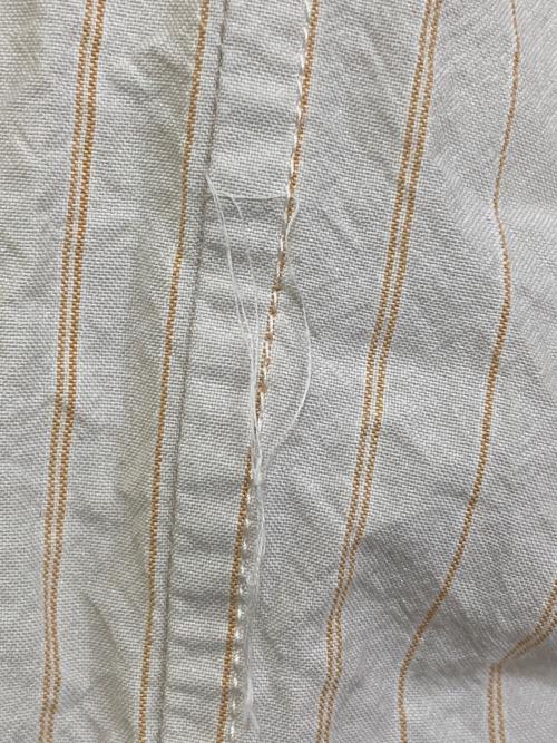Ernie Palo（アーニーパロ）Ernie Palo (アーニーパロ) Silk Cotton Stripe Shirt ベージュ サイズ:38の古着・服飾アイテム