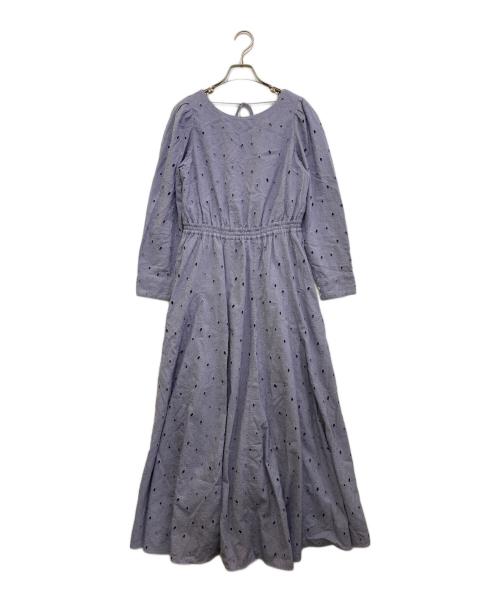 ne quittez pas（ヌキテパ）ne quittez pas (ヌキテパ) カットワークワンピース パープル サイズ:不明(実寸をご参考下さい)の古着・服飾アイテム