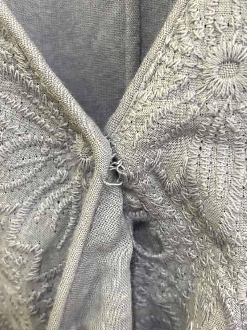 ne quittez pas（ヌキテパ）ne quittez pas (ヌキテパ) カットワークワンピース パープル サイズ:不明(実寸をご参考下さい)の古着・服飾アイテム