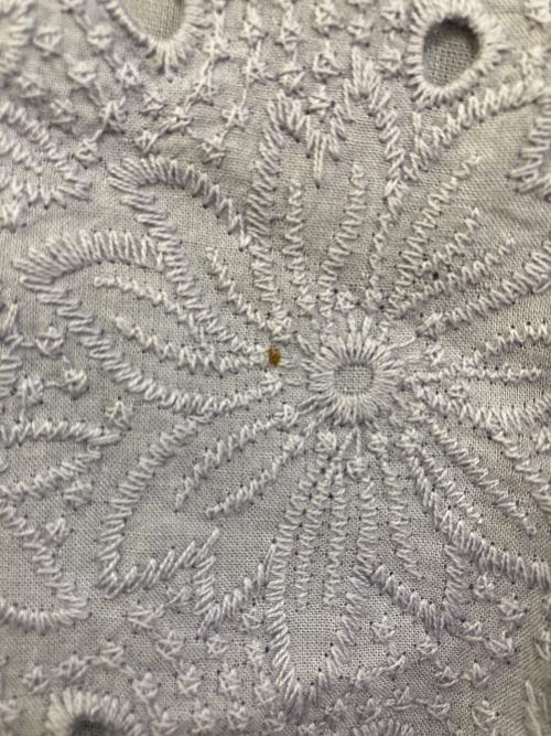 ne quittez pas（ヌキテパ）ne quittez pas (ヌキテパ) カットワークワンピース パープル サイズ:不明(実寸をご参考下さい)の古着・服飾アイテム