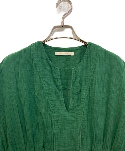 ne quittez pas（ヌキテパ）ne quittez pas (ヌキテパ) ブラウスワンピース グリーン サイズ:Mの古着・服飾アイテム