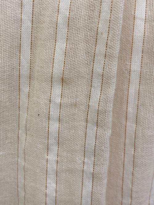 ne quittez pas（ヌキテパ）ne quittez pas (ヌキテパ) Cotton LurexStripe FrillSleeveDress アイボリー サイズ:不明(実寸をご参考下さい)の古着・服飾アイテム