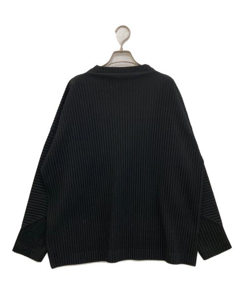 HOMME PLISSE ISSEY MIYAKE（オム プリッセ イッセイ ミヤケ）HOMME PLISSE ISSEY MIYAKE (オム プリッセ イッセイ ミヤケ) MC November プリーツカットソー　HP43JK122 ブラック サイズ:2の古着・服飾アイテム
