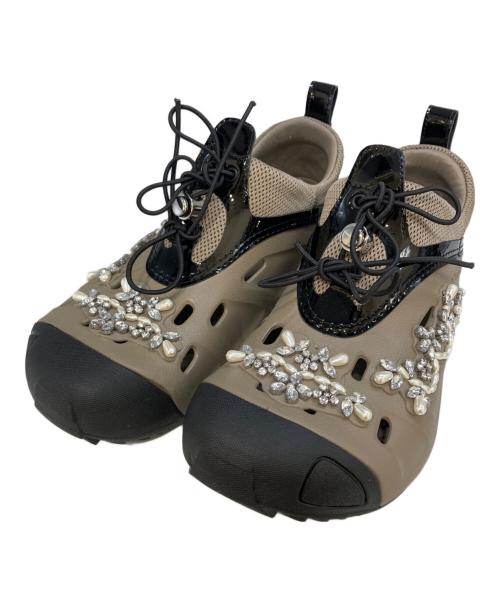 crocs（クロックス）crocs (クロックス) Simone Rocha (シモーネ ロシャ) quicktrail ベージュ サイズ:27 未使用品の古着・服飾アイテム