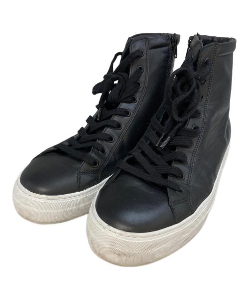 PELLICO SUNNY（ペリーコサニー）PELLICO SUNNY (ペリーコサニー) GIOIA スムースレザー ハイカットスニーカー ブラック サイズ:41の古着・服飾アイテム