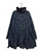 BURBERRY BLACK LABELバーバリーブラックレーベル）の古着「ナイロンフーデッドコート　D5A78-332-29」｜ネイビー