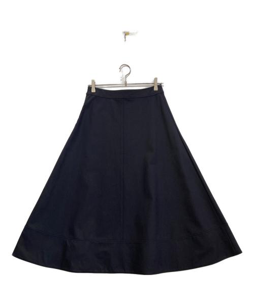 theory luxe（セオリーリュクス）theory luxe (セオリーリュクス) ロングフレアスカート ネイビー サイズ:38の古着・服飾アイテム
