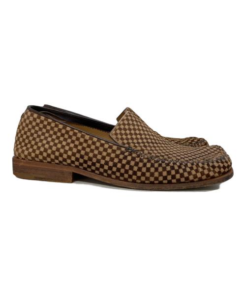 LOUIS VUITTON（ルイ ヴィトン）LOUIS VUITTON (ルイ ヴィトン) ダミエハラコローファー ブラウン サイズ:7 1/2の古着・服飾アイテム