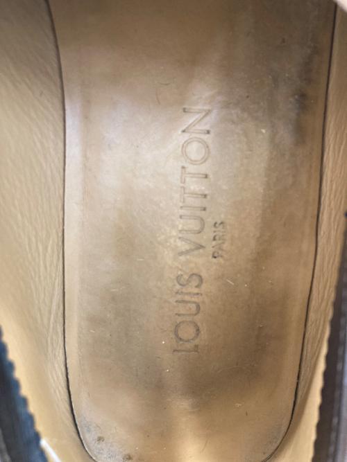 LOUIS VUITTON（ルイ ヴィトン）LOUIS VUITTON (ルイ ヴィトン) ダミエハラコローファー ブラウン サイズ:7 1/2の古着・服飾アイテム