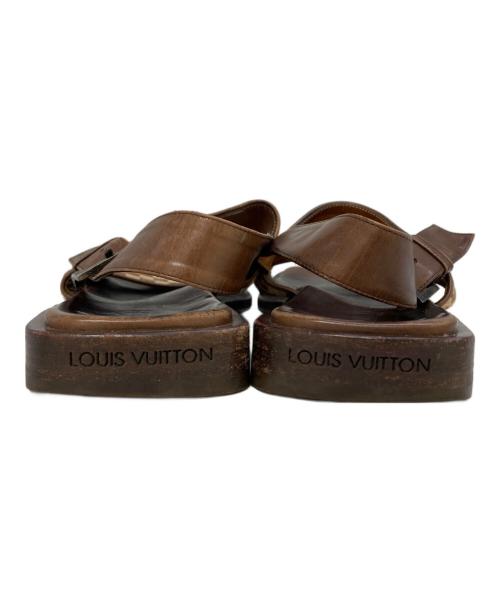 LOUIS VUITTON（ルイ ヴィトン）LOUIS VUITTON (ルイ ヴィトン) ダミエハラコサンダル ブラウン サイズ:81/2の古着・服飾アイテム