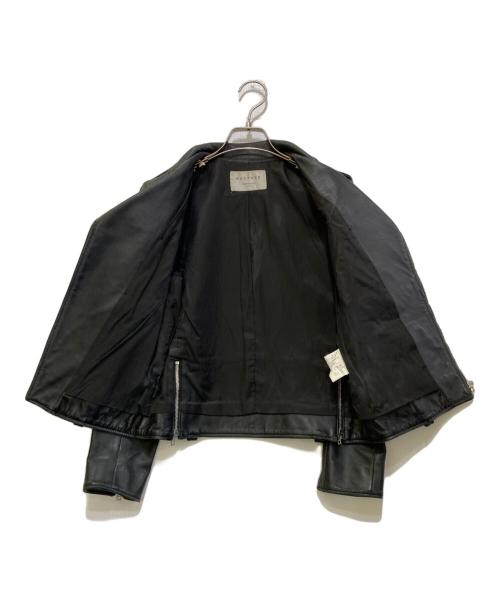 MACPHEE（マカフィー）MACPHEE (マカフィー) ラムレザーダブルライダースジャケット ブラック サイズ:36の古着・服飾アイテム