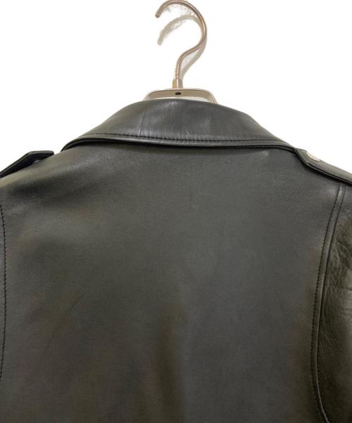 MACPHEE（マカフィー）MACPHEE (マカフィー) ラムレザーダブルライダースジャケット ブラック サイズ:36の古着・服飾アイテム