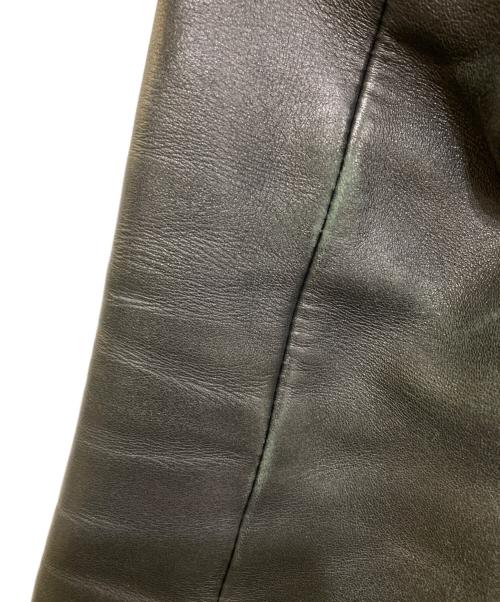 MACPHEE（マカフィー）MACPHEE (マカフィー) ラムレザーダブルライダースジャケット ブラック サイズ:36の古着・服飾アイテム