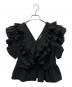 AMOMMA（アモマ）の古着「RAFFLE FRILL TOPS」｜ブラック